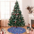 thumbnail image 7 of Sikiie New-York City 30-48 inches {designName} Print Christmas Tree Skirt Snowman Xmas Tree Skirt with Edge Christmas Decorations for Holiday Party30", 7 of 7