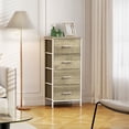 thumbnail image 3 of edx 4 Drawers Fabric Dresser for Bedroom, Drawer Organizer Storage Cabinet for Closet, Clothes, TV Stand, Oak, 3 of 9