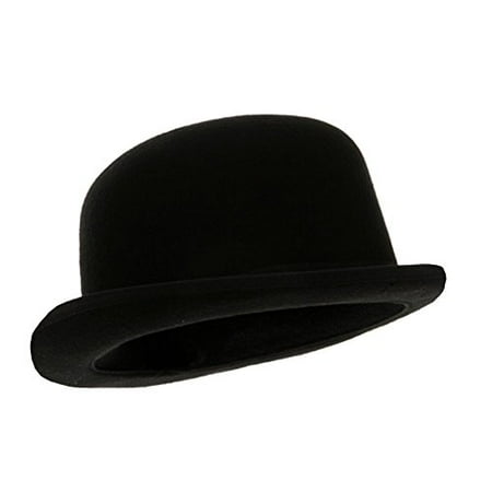 - Black Blended Wool Derby Hat