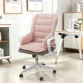 thumbnail image 6 of Office Chair Cushion One-Piece Thick Seat Cushion Padded with Backrest for Butt and Back Support, Pink, 6 of 8