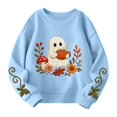 thumbnail image 5 of Girls Halloween Graphic Sweatshirt Kids Casual Crewneck Pullover Long Sleeve Printed Fall Sweatshirt for Toddler and Youth, 5 of 6