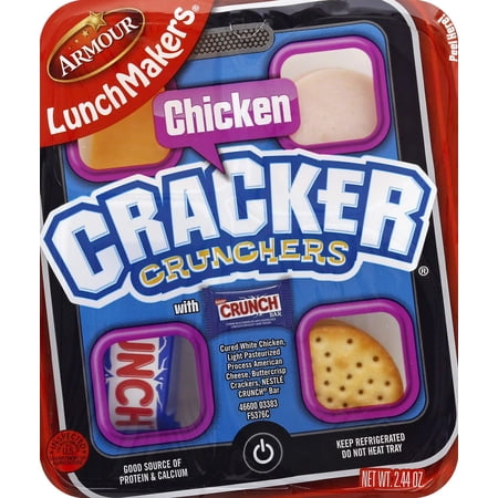 Pack of 2 Armour Lunch Makers Chicken Cracker Crunchers, 2.6 oz