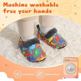 thumbnail image 4 of Barerun Toddler Girls Boys Slippers with Faux Fur Rubber Sole, 4 of 6