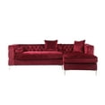 thumbnail image 3 of Chic Home Monet Sectional Sofa, Red, 3 of 8