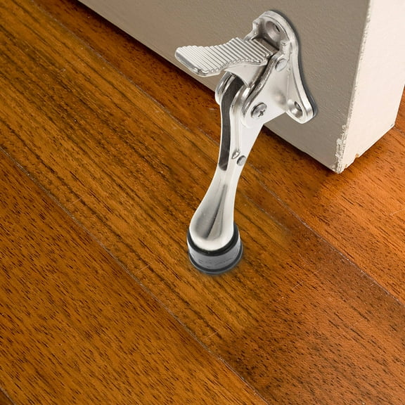 STOBOK Commercial Metal Door Stopper Floor Holder Adjustable Foot Kick Door Stop