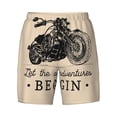 thumbnail image 4 of Lsque Mens Swim Trunks Let The Adventure Begin Pattern - Bathing Suit Compression Liner - Beach Swim Shorts Swimwear - (S-3XL) - Stretch Quick Dry -X-Large, 4 of 9