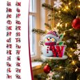 thumbnail image 3 of Mivyn Snowman Christmas Ornaments,3" Personalized Letter Ornaments for Christmas Tree, 2D Initial Ornament, Letter Ornament for DIY Hanging Xmas Decor, Gift for Family Friends, 3 of 8