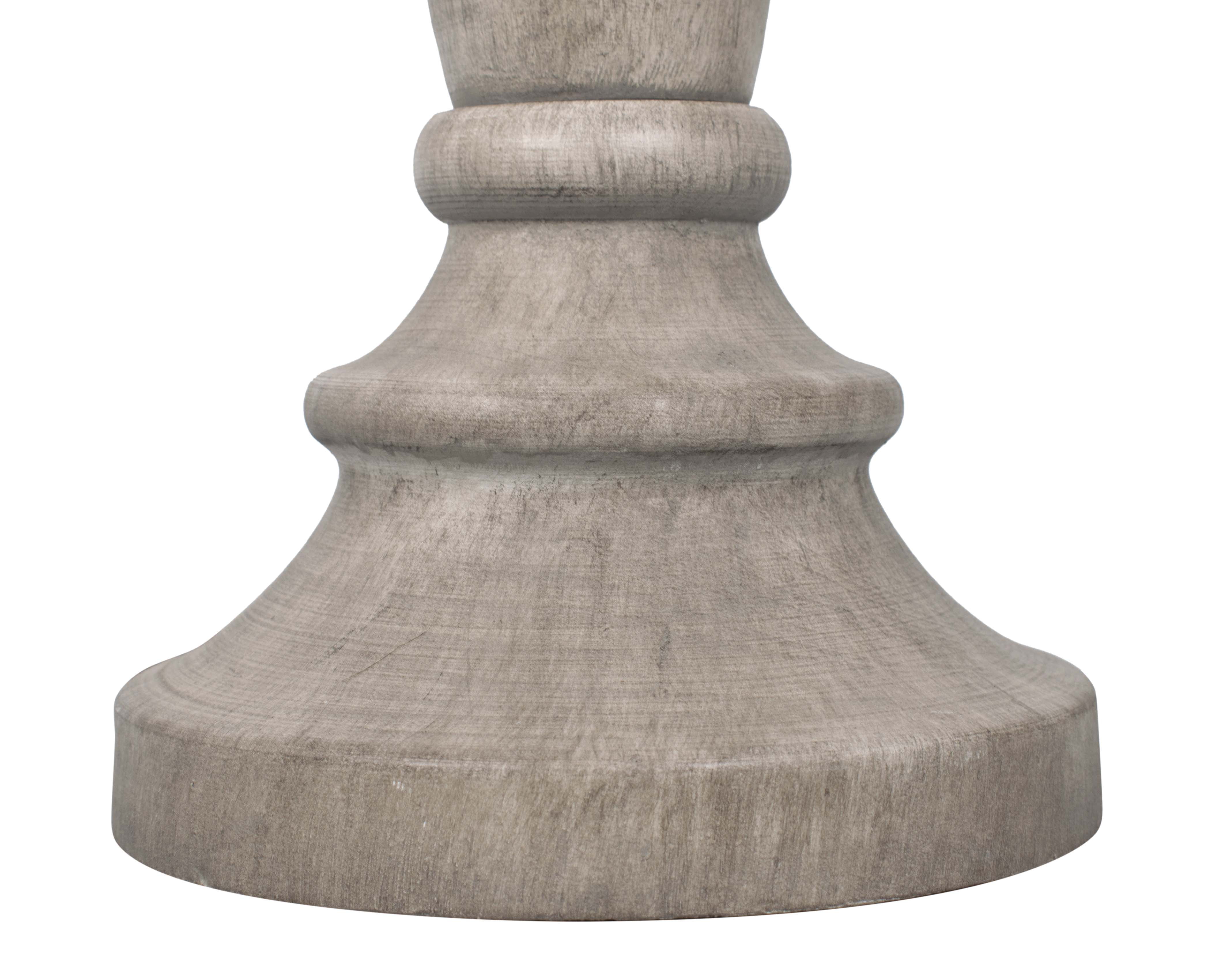 grey wood floor lamp