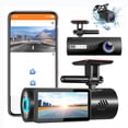 thumbnail image 2 of Grabadora de cámara de coche WiFi Dash Cam 1080P FHD | Lente dual delantera y trasera | LCD de 1,97" | Gran angular de 170° | Visión nocturna infrarroja | Sensor G | Grabación de Loop & Motion | ABS, 2 of 9