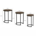 thumbnail image 3 of Lavish Home Set of 3 Nesting Tables - Round Side Tables for Living Room, 3 of 9