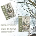 thumbnail image 4 of Welcome Winter Gnome Green Decorative Garden Flag, Christmas Snowflakes Pine Tree Get Cozy Yard Outside Decorations, Seasonal Farmhouse Burlap Outdoor Small Home Decor Double Sided 12.5x18, 4 of 6