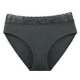 thumbnail image 1 of B91xZ Culotte Hipster pour Femmes, Confort Extensible, Gris Foncé TP, 1 of 4