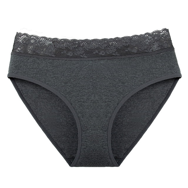 B91xZ Culotte Hipster pour Femmes, Confort Extensible, Gris Foncé TP