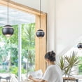 thumbnail image 7 of FSLiving J-Type Track Light with Focused 7W LED Track Spotlight Modern Pendant Light Adjustable Height Globe Shape Accent Downlight 3000K for Sloped Ceiling Gifts,Customizable - 1 Light (Gray), 7 of 7