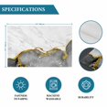 thumbnail image 6 of Gray Gold Marble Placemats Set of 8, Modern Abstract Marble Crack Texture Placemats for Dining Table, Place Mats for Kitchen Tabletop, Waterproof Wipeable Dining Table Mats Set, 6 of 9