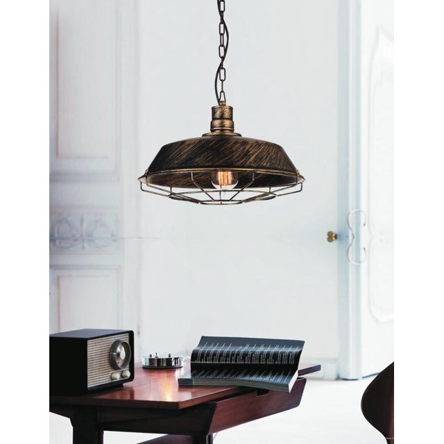Mini Pendentif Lumineux avec Finition Cuivre Antique