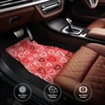 thumbnail image 4 of ZICANCN Waterproof Car Floor Mats Full Set, Pink Cute Hearts Doodles Automotive Carpet Mats for Vehicle Trucks Suv Jeep, 4 Pieces, 4 of 6