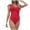 Red, variant on QHFBli Women One Piece Swimsuits Tummy Control One Piece Swimsuit - Push up Bathing Suit Full Coverage Swimwear