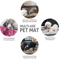 thumbnail image 2 of Dog Crate Pad - Ultra Soft Pet Bed With Cute Star Print, Washable Mat for Large Medium Small Dogs, Reversible Fleece Kennel Liner, Cat Bed 41 x 29 Inch Pink, 2 of 5