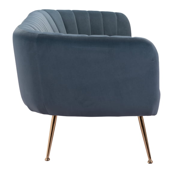 Deco Sofa Gray Sofa, Modern Style, Seats up to 3, Plywood, Indoor Living