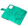 thumbnail image 5 of SaniMore Case for iPhone 15 Plus (6.7" 2023), PU Leather Full-body Protective Cover with Luxury Embossed Butterfly [Wrist Strap & Card Slots & Flip Kickstand] Shockproof Wallet Cover, Green, 5 of 9
