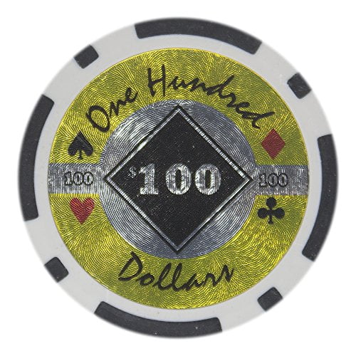 Get 1 Free Buy 2 50 Black $100 Las Vegas 14g Clay Poker Chips New 