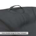 thumbnail image 6 of Covers & all Versatile Pear Shaped Bean Bag with 600 Denier Fabric UV Resistant for Lounging, Reading, or Gaming - Gray (XXL, 43 L x 43 W x 59 H inch)(Beans not included), 6 of 6