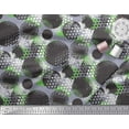 thumbnail image 3 of Soimoi Rayon Crepe Fabric Brush Stroke & Dots Abstract Fabric Prints by Yard 46 Inch Wide, 3 of 3