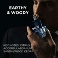 thumbnail image 4 of NovoGlow Blue De Paris For Men - 3.4 Fl. Oz. 100ml Men's Perfume Carrying Pouch - Refreshing Combination of Woody Floral & Fruity Scents - Masculine Scent Lasts All Day A Gift for Any Occasion, 4 of 7