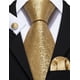 thumbnail image 3 of Conjunto de corbata Barry.Wang de seda dorada, 150 cm x 8,5 cm, 3 of 4