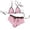 a-195Pink42, variant on FINALGANG Womens Triangle Halter Polka Dot Print 2 Piece Bikini Swim Set Tie String Swim Top Drawstring Boyshort Brief Summer Swimwear For Beach Trip Leisure Swimwear S