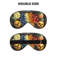 thumbnail image 2 of Cauagu Halloween Fruit Platter Print Sleep Eye Mask, Blindfold Eye Sleep Shade Cover with Elastic Strap/Headband Eye Cover Eyeshade for Night Sleeping/Travel Nap, 2 of 7