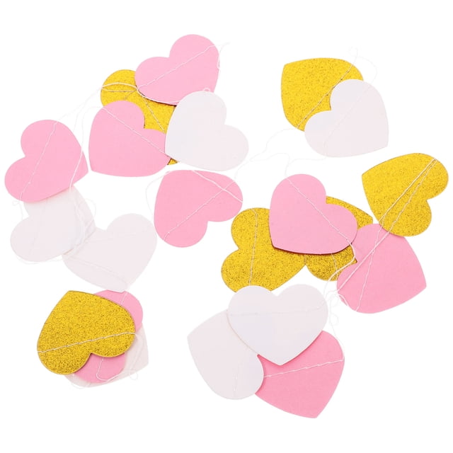 AURARMLET 10Ud Guirnalda De Corazones En Para Ambiente Festivo Y De Eventos