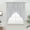 Blue, variant on Gray Stripes Swag Valances for Windows, Kitchen Curtains 36 Inch Length 2 Panels Set, Vintage Minimalist Lines Texture Short Curtains for Small Windows Rod Pocket Cafe Curtains Drapes 28"x36"