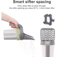 thumbnail image 4 of 3 in 1 Litter Box Shovel with Bags, Cat Litter Box Scoop Holder, Multi-Hole Sifting Litter Box Shovel for All Litter Types, Odor-Control Waste Disposal (Gray,1 Trash Bags), 4 of 8