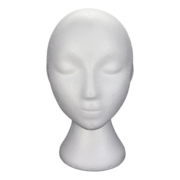 Cabeza de peluca de espuma, modelo de exhibición de pelucas, multiusos, Base estable de 11 ", soporte para peluca, sombreros, gafas, diadema, postizos jinwen Soporte de exhibición de maniquí