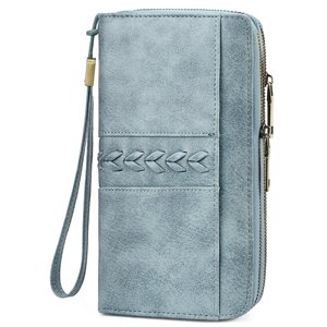 FALAN MULE Large Capacity Zip Around Wristlet Wallet