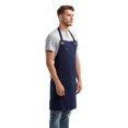 thumbnail image 2 of Artisan Collection by Reprime RP121 Unisex ‘Barley’ Contrast Stitch Sustainable Bib Apron, 2 of 3