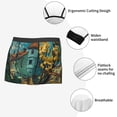 thumbnail image 3 of Honeii Impressionist Village Sky Print Mens Boxer Briefs Breathable,Boxer Brief for Men, Moisture-Wicking Underwear-Large, 3 of 5