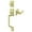 Polished Brass, variant on Deltana PRHHDLU3 Highgate Handleset with Zinc Livingston Lever Dummy in Polished Brass