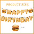 thumbnail image 2 of Banner Rijcy Hamburger para decoración de fiesta de cumpleaños, 2 of 3