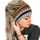 thumbnail image 2 of Nuevas diademas anchas para mujer, ideales para el cabello. Bandas turbante extra grandes para entrenamiento deportivo, elásticas, antideslizantes y con cinta de satén., 2 of 5