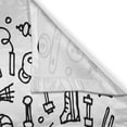 thumbnail image 3 of Ambesonne Fitness Kitchen Curtains, Sports Gym, 55"x39", Black and White, 3 of 3