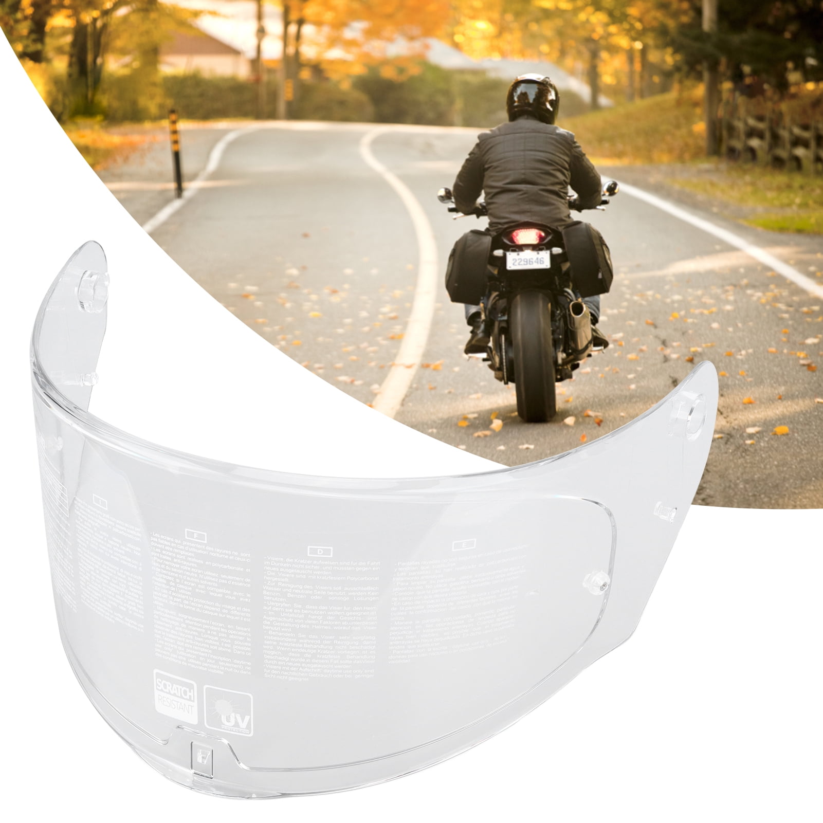 Motorcycle Helmet Visor, Durable Wearproof Motorcycle Helmet Visor