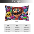 thumbnail image 2 of Lsque Mario Pattern Bedding Waterproof Pillow Protector Zippered Queen – Bed Bug Proof Pillow Encasement-14"x20", 2 of 6