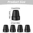 thumbnail image 3 of Cane Tips,3/4 Inch Crutch Tips,Canes Legs,Heavy Duty Rubber Walker Accessories,Replacement Rubber End Caps for Walking Cane and Sticks Foot Pad Accessory,Black,4Pcs, 3 of 6