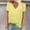 Yellow, variant on Rvasteizo T Shirts for Women Solid V Neck Short Sleeve Casual Light Summer Ladies Daily Breathable Pullover Blouse Top