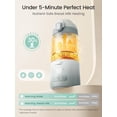 thumbnail image 4 of Grownsy Portable Bottle Warmer, Detachable Travel Milk Warmer with Nipple for Direct Feeding, Dual Heating Modes for Breastmilk & Water, Fast Baby Bottle Warmer on the go, Long Battery Life,Baby Stuf, 4 of 10
