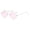 Pink, variant on Womens Sunglasses Rimless Diamond Shaped Multi Color Metal Resin Fashion Eyewear for Beach Holiday Use