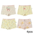 thumbnail image 2 of CSCHome 4 PCS Litter Girls Panties Cozy Cotton Underwear with Cute Printed for Baby,Kids Boxer Briefs Panties 2-13y, 2 of 7